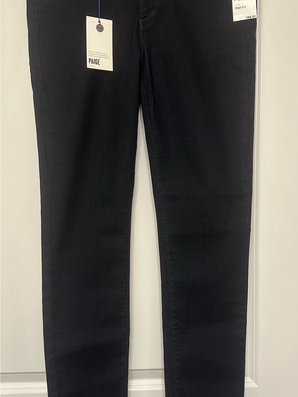 NWT Women’s Paige Skyline Skinny Jeans Dark Blue Wash